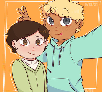 Best Friends Adam and Lukas